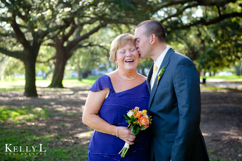 groom with his mom