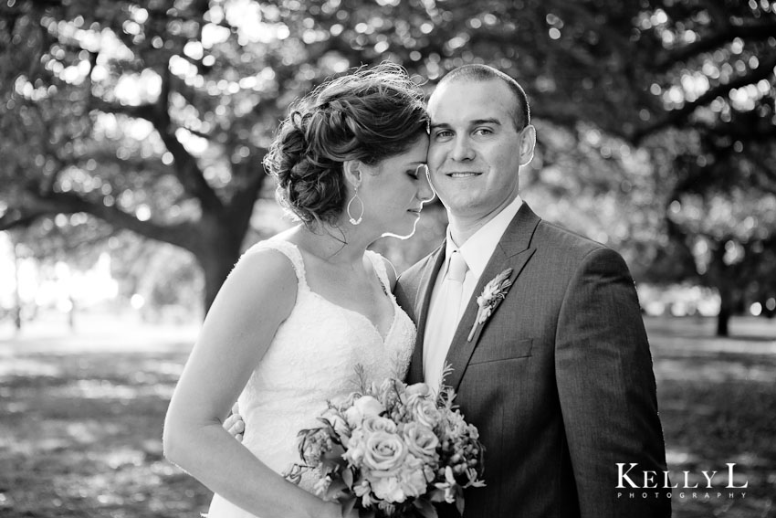 black and white wedding photo