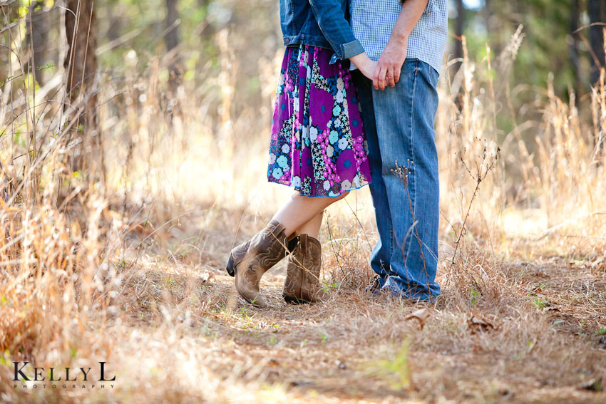 engagement photo - purple dress and boots