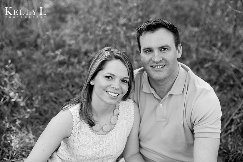 engagement photo black and white