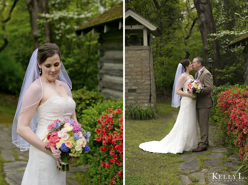 log cabin church wedding