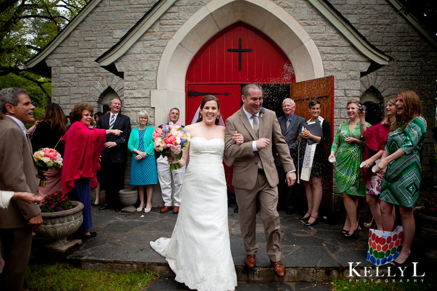 wedding send off with lavender