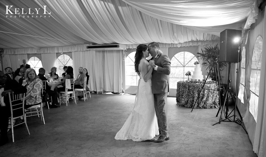 bride and groom's first dance