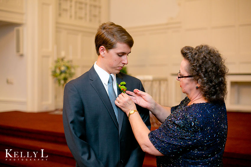 groom getting ready for wedding