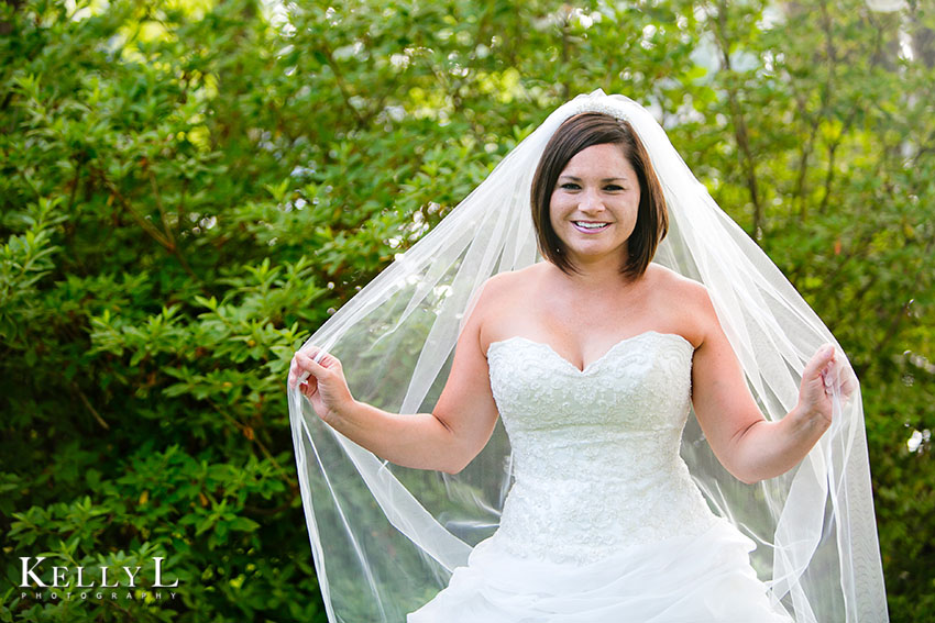 outdoor bridal portrait