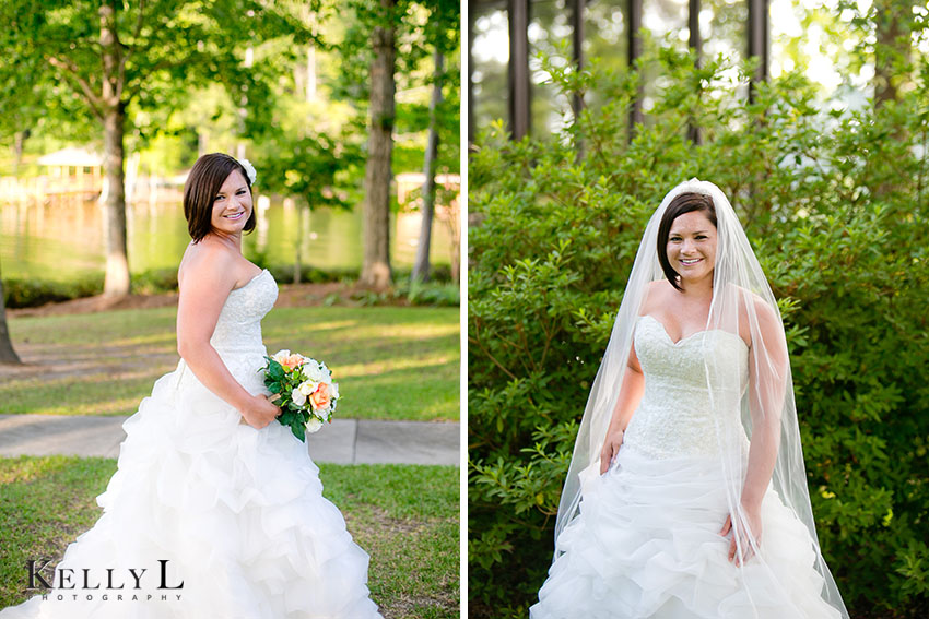 veil and flower in hair