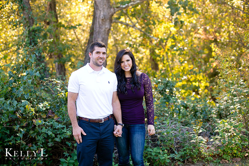 engagement photos by the river