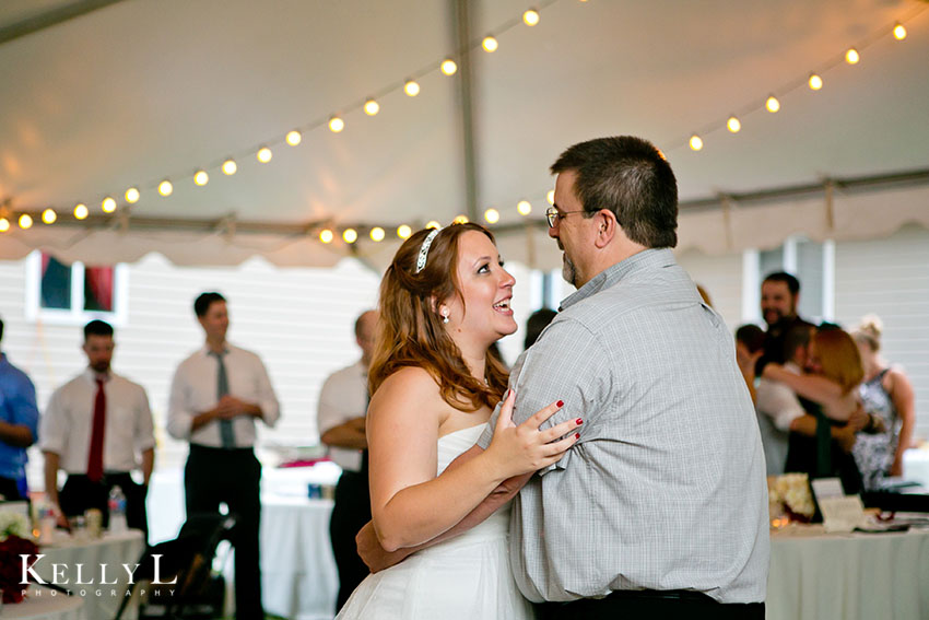 bride dances with dad