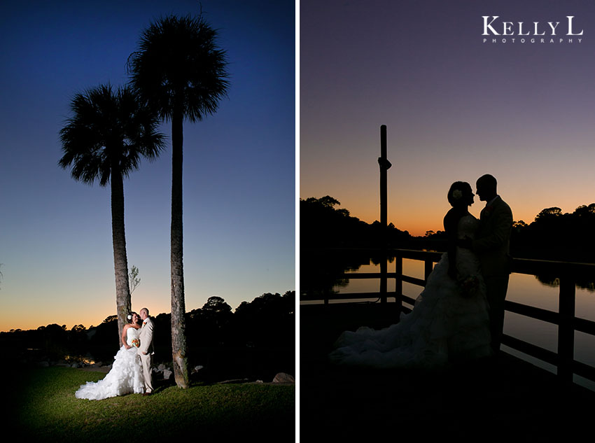 wedding photos at sunset
