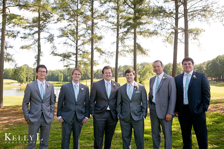 groomsmen in dark gray