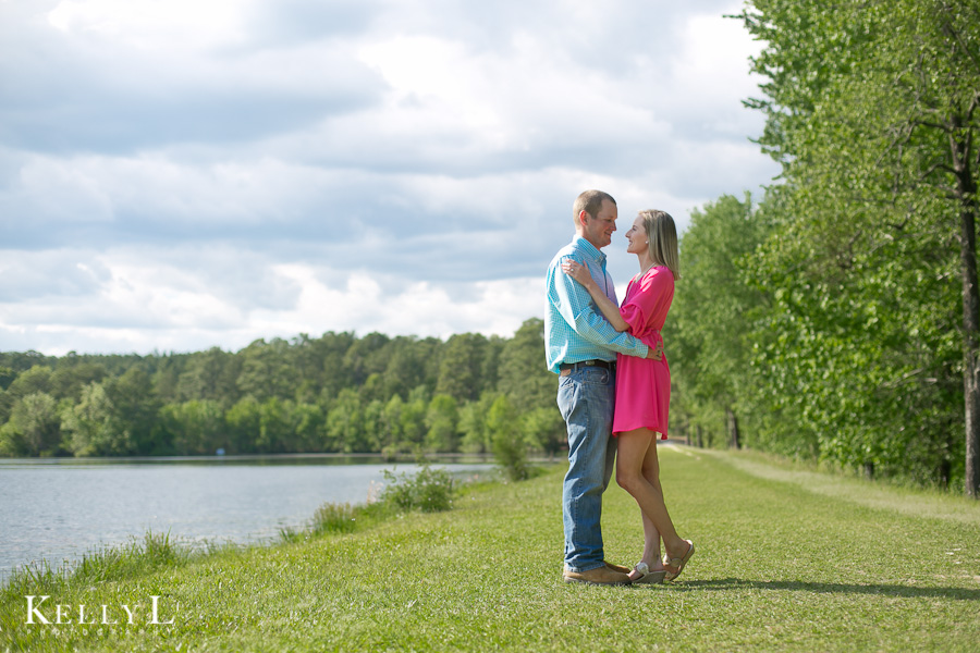 engagement photo location by a lake