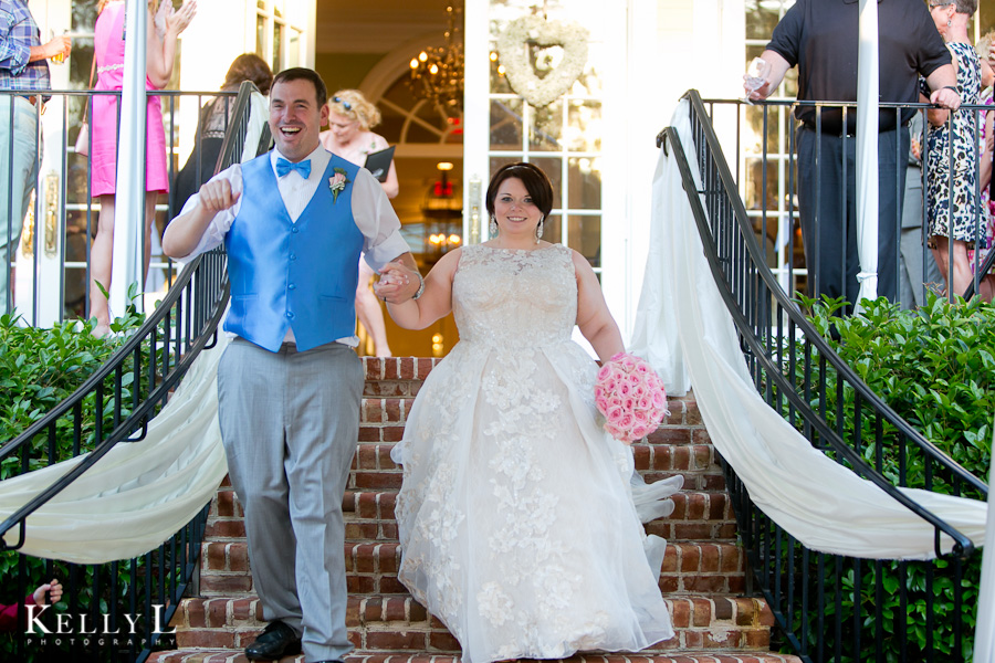 bride and groom entrance at reception