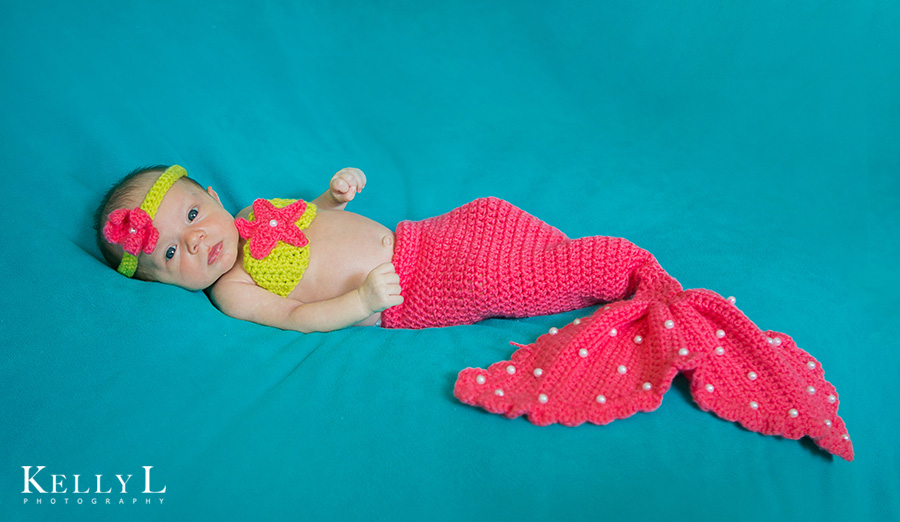 mermaid newborn photo