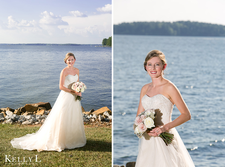 bridal portraits at lake murray