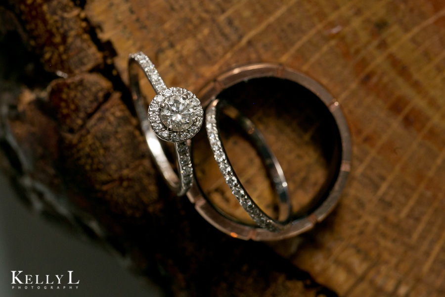 wedding rings and engagement ring