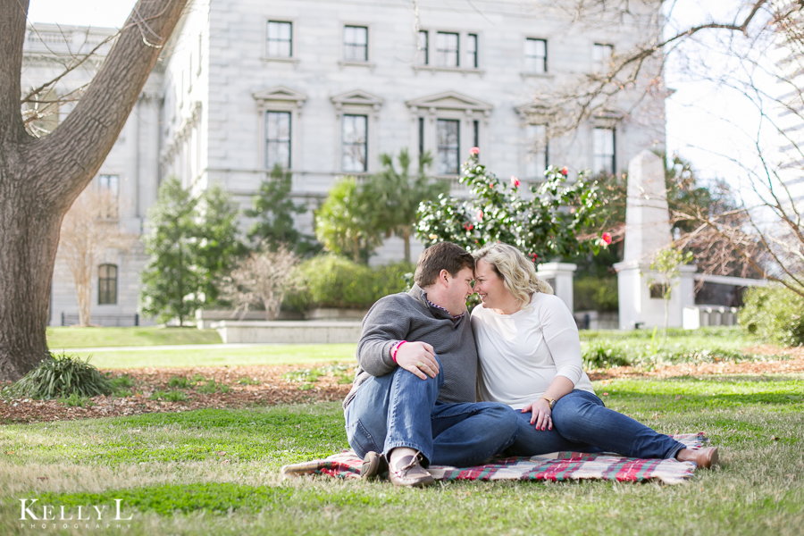 cute couple outside the state house