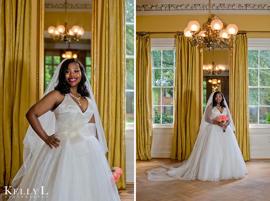 bridal portraits at the Lace House